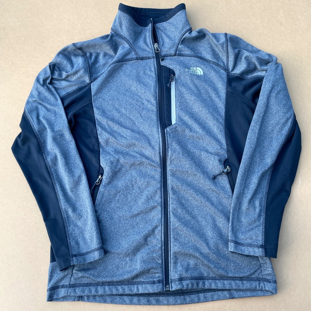 The North Face Full Zip Cinder Tenacious Jacket Mens M Blue Hiking Performance - Picture 1 of 9